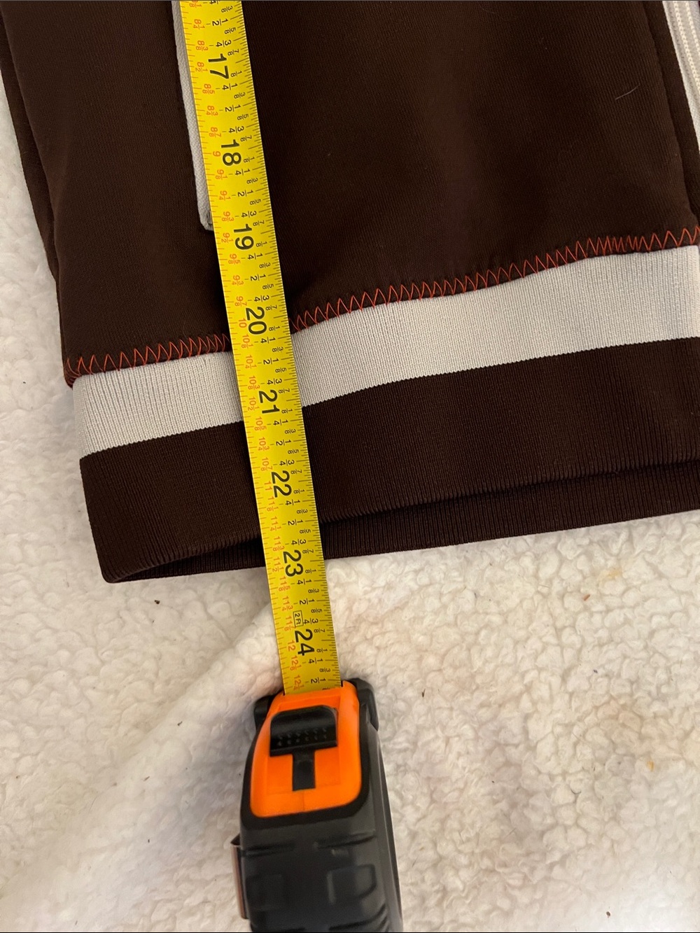 DC Women’s Dark Brown Track Jacket with White Stripes - Picture 4 of 13